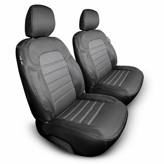 Original Design Stoffen Stoelhoezenset 1+1 passend voor Volkswagen Caddy IV Box 2015-2020 (Trendline)