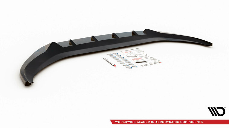 Frontspoiler V2 glanzend zwart passend voor VW Caddy 5 Maxton Design