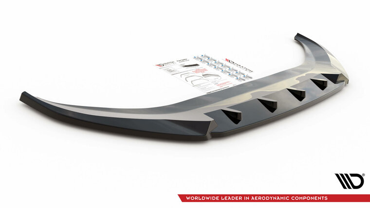 Frontspoiler V2 glanzend zwart passend voor VW Caddy 5 Maxton Design