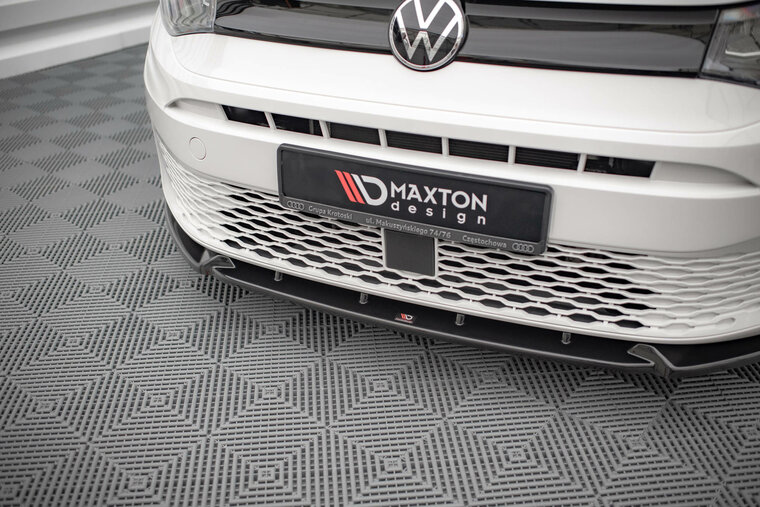 Frontspoiler V2 glanzend zwart passend voor VW Caddy 5 Maxton Design