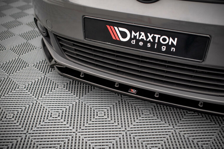 Frontspoiler glanzend zwart passend voor VW Caddy 3 facelift Maxton Design