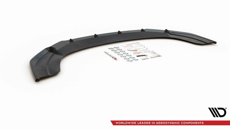 Frontspoiler glanzend zwart passend voor VW Caddy 4 Maxton Design