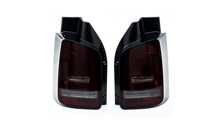 LED achterlichten rood/smoke passend voor VW Transporter T5 model 2010 - 2015