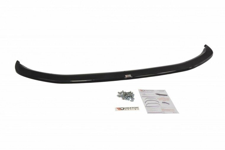 Frontspoiler glanzend zwart versie 2 passend voor VW Transporter T5 facelift model 2009 - 2015 Maxton Design