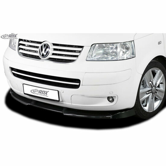 Voorspoiler Vario-X passend voor Volkswagen Transporter T5 2003-2009 (gespoten bumper) (PU)