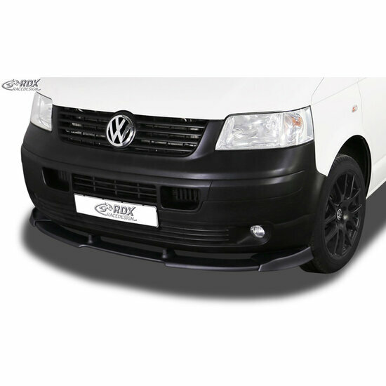 Voorspoiler Vario-X passend voor Volkswagen Transporter T5 2003-2009 (ongespoten bumper) (PU)