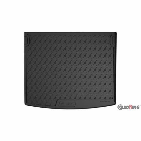 Rubberen kofferbakmat passend voor Volkswagen Caddy Life 5-deurs model 2010 - 2015 en model 2015 - 2020