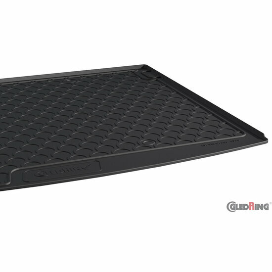 Rubberen kofferbakmat passend voor Volkswagen Caddy Life 5-deurs model 2010 - 2015 en model 2015 - 2020