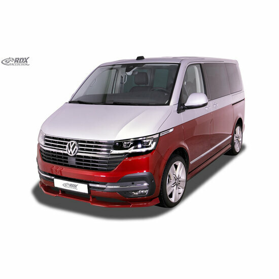 Voorspoiler Vario-X passend voor Volkswagen Transporter T6.1 model vanaf 2019 (gespoten &amp; ongespoten bumper) (PU)