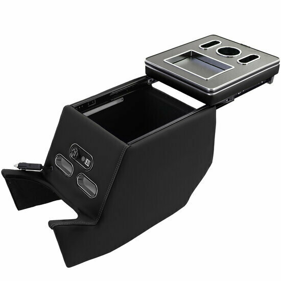 Comfort middenconsole met opbergvak, verlichting en USB passend voor Mercedes V-klasse W447 model 2014 - 2019