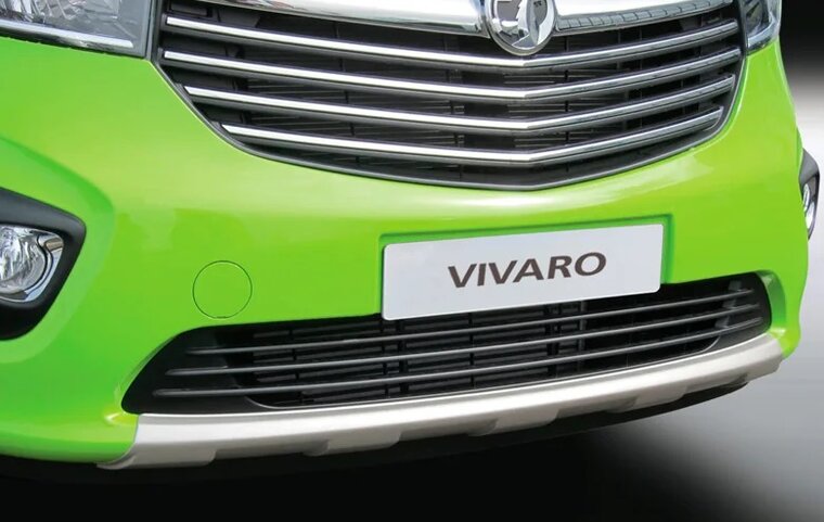 RGM Voorspoiler &#039;Skid-Plate&#039; passend voor Opel Vivaro model 2014 - 2019 Zilver