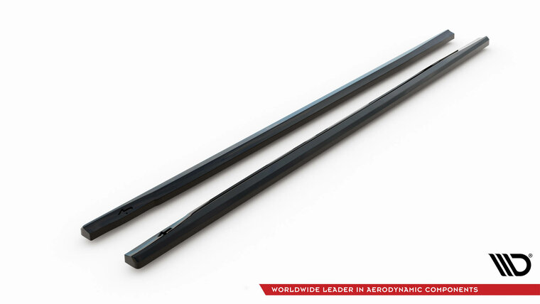 Sideskirt aanzets glanzend passend voor Mercedes Citan W415 model 2012 - 2021 Maxton Design