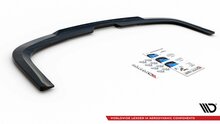 Splitter glanzend zwart achterzijde verticale vinnen passend voor VW Caddy 4 Maxton Design 