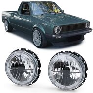 Koplampen met angel eyes passend voor VW Caddy 1