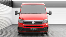 Frontlip glanzend zwart passend voor VW Crafter model vanaf 2017 en MAN TGE model vanaf 2017 Maxton Design Versie 2