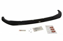 Frontspoiler versie 1 glanzend zwart passend voor VW Transporter T6 model 2015 - 2019 Maxton Design