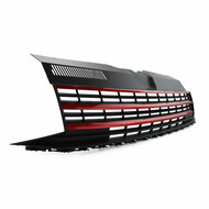 Sportgrill zwart met rood passend voor Volkswagen Transporter T6 2015 - 2019