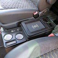 Middenconsole met draadloos opladen, verlichting en USB passend voor VW Transporter T5, T6 en T6.1 