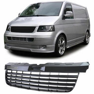 Gril zonder embleem glanzend zwart passend voor VW Transporter T5 model 2003 - 2009