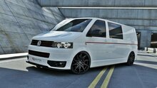 Frontspoiler glanzend zwart passend voor VW Transporter T5 sportline Maxton Design