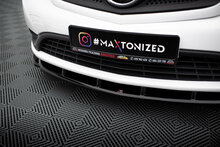 Front splitter glanzend zwart passend voor Mercedes Citan W415 model model 2012 - 2021 Maxton Design